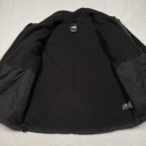 The North Face Denali Jacket Mens Large Black Fleece Full Zip Polartec Hiking - Picture 3 of 11